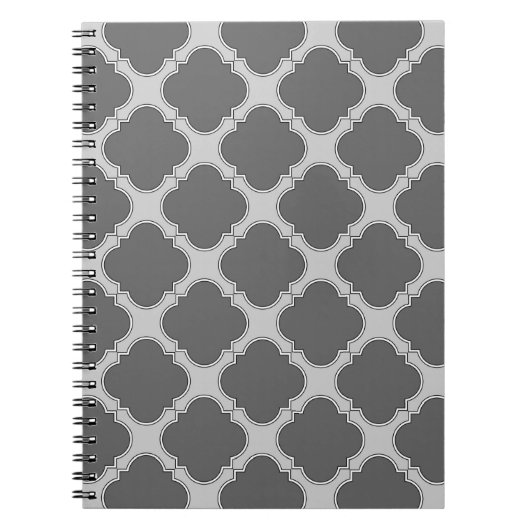Carnet Quatrefoil dans les tons gris (Devant)