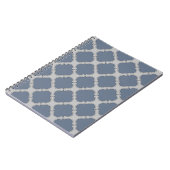 Carnet Quatrefoil gris bleu (Côté gauche)