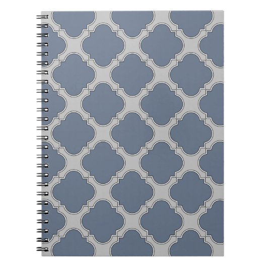 Carnet Quatrefoil gris bleu (Devant)