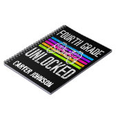 Carnet Quatrième année déverrouillée de retour à l'école (Côté gauche)