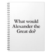 Carnet que ferait alexander le grand (Devant)