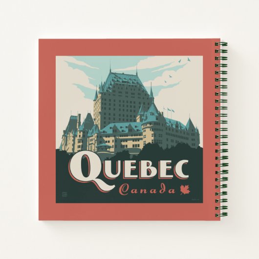 Carnet Québec Canada | Château Frontenac (Dos)