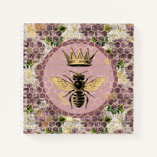 Carnet Queen Bee & Mystic Roses (Devant)