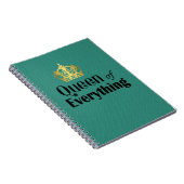 Carnet Queen of Everything Motif de diamants Turquoises (Côté Droit)
