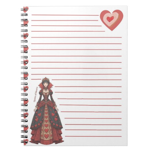 Carnet Queen of Hearts (Devant)