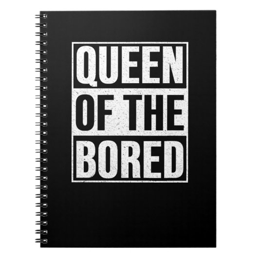 Carnet Queen of the Bored (Devant)