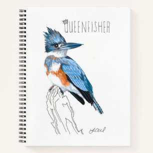 Carnet Queenfisher (martin-pêcheur)