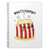 Carnet Quel est Poppin Funny Popcorn Pun (Devant)