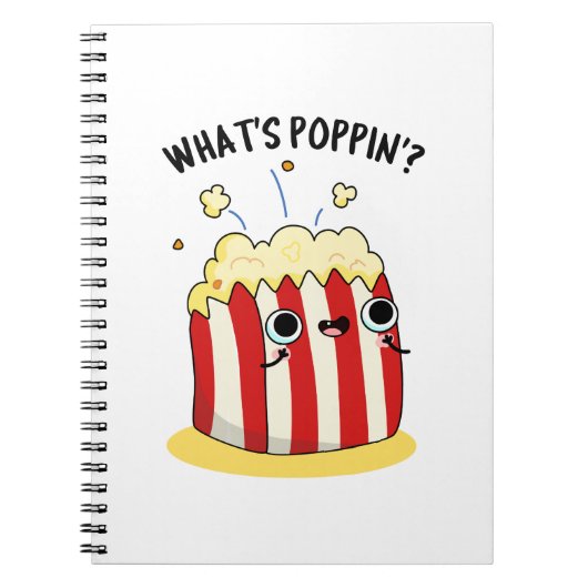 Carnet Quel est Poppin Funny Popcorn Pun (Devant)