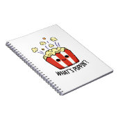 Carnet Quel est Poppin Funny Popcorn Pun (Côté Droit)