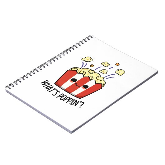 Carnet Quel est Poppin Funny Popcorn Pun (Côté gauche)