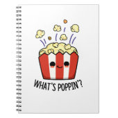 Carnet Quel est Poppin Funny Popcorn Pun (Devant)