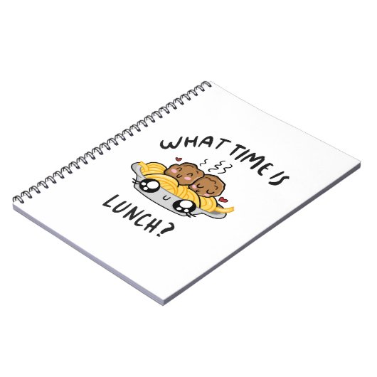 Carnet Quelle heure est le déjeuner (Côté gauche)