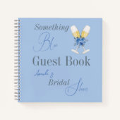 Carnet Quelque chose de bleu avant Floral Fête des mariée (Devant)