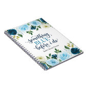 Carnet Quelque chose de bleu avant que je fasse Marine Fl (Côté Droit)