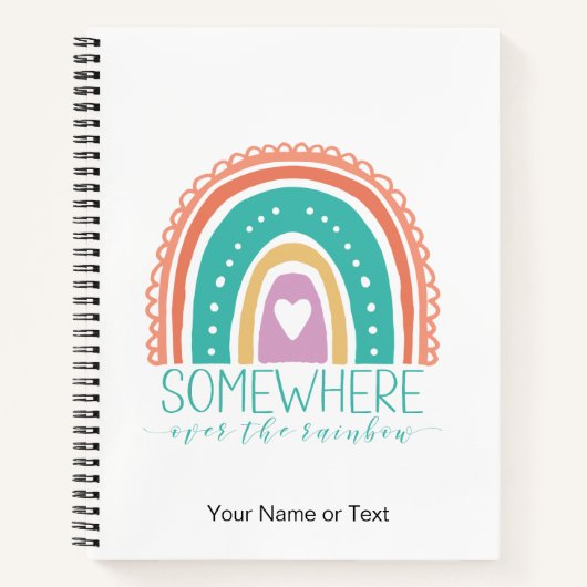 Carnet Quelque Part Au-Dessus De L'Arc-En-Ciel Moderne Ch (Devant)