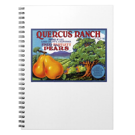 Carnet Quercus Ranch Pears (Devant)