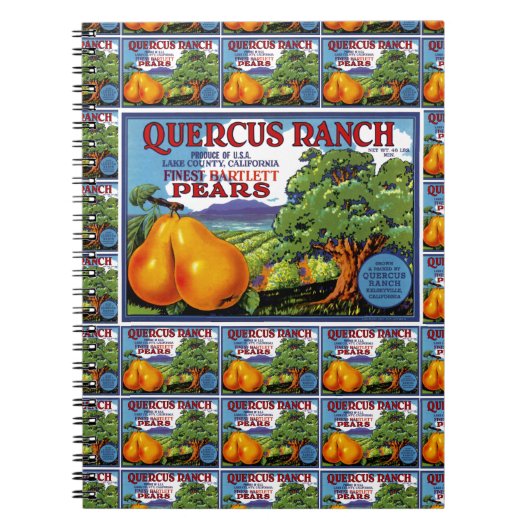Carnet Quercus Ranch Pears multi-print (Devant)