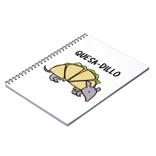 Carnet Quesa-Dillo Blague drôle de Quesadilla (Côté gauche)