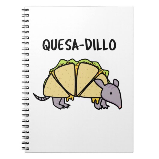 Carnet Quesa-Dillo Funny Quesadilla Pun (Devant)