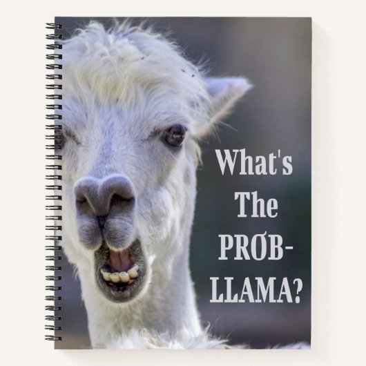 Carnet Qu'est-ce que le Prob-Llama ? Jote Drôle LLAMA (Devant)