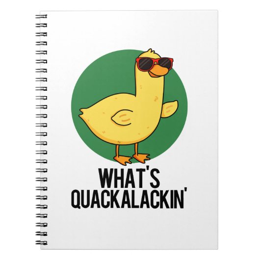 Carnet Qu'est-ce que Quackalackin Canard Drôle de jeu de  (Devant)