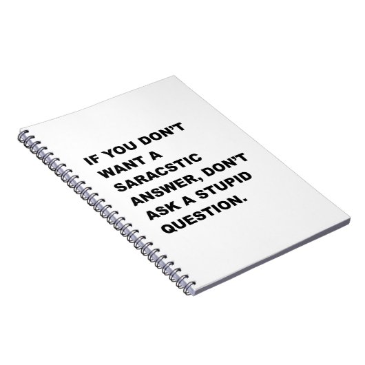 Carnet Question stupide (Côté Droit)