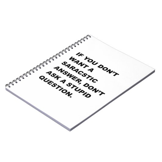 Carnet Question stupide (Côté gauche)