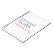 Carnet Questions de santé mentale | Retro Citation Gris f (Côté gauche)