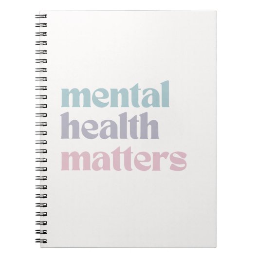 Carnet Questions de santé mentale | Retro Citation Gris f (Devant)