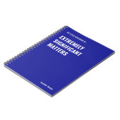 Carnet Questions extrêmement importantes Citation amusant (Côté gauche)