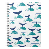 Carnet Queue de baleine bleue Vagues Mer Animal Océan Mar (Devant)