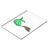 Carnet Queue de sirène verte et orange (Côté gauche)