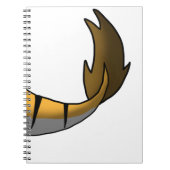 Carnet Queue orange de tigre/hybride de dragon (Devant)