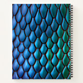 Carnet Queues de Sirène Iridescentes Écailles de Dragon (Dos)