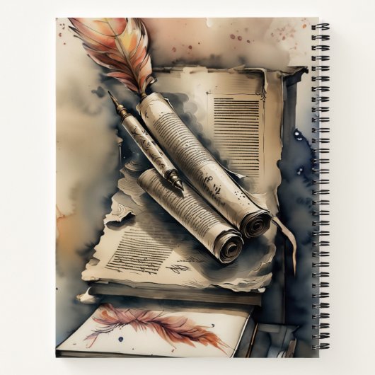 Carnet Quill and Scroll : Littérature anglaise (Dos)