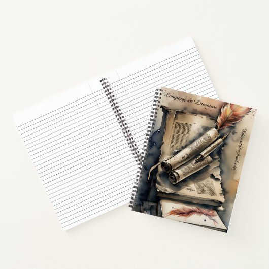 Carnet Quill and Scroll : Littérature anglaise (Intérieur)