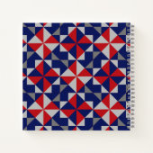 Carnet Quilters Americana Pinwheel Quilt Block (Dos)