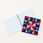 Carnet Quilters Americana Pinwheel Quilt Block (Intérieur)