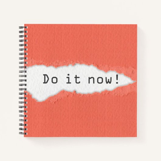 Carnet Quirky Do It Now Motivational Citation (Devant)