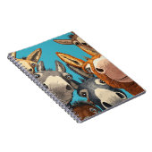 Carnet Quirky Donkey Squad - Colorful Group Illustration (Côté Droit)