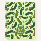Carnet Quirky Festive Pickles de Noël Motif (Devant)
