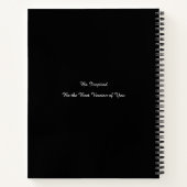 Carnet Quirky Jester et Puppet King gris monochrome (Dos)