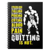 Carnet Quitter n'est pas acceptable - Motivation de l'ent (Devant)