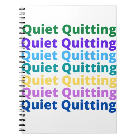 Carnet Quitter tranquillement (Devant)