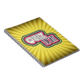 Carnet Quiz Nuit Trivia Party Jaune Sunburst (Côté Droit)