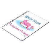 Carnet Quoi qu'il flotte votre Flamant rose 3 (Côté gauche)