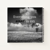 Carnet Quota motivationnel: Everything you want is on... (Dos)