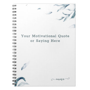 Carnet Quote d'aquarelle Inspiration personnalisée N