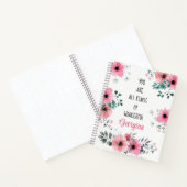 Carnet Quote de motivation Aquarelle rose Floral personna (Intérieur)